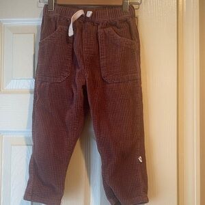 Easy Peasy 100% organic cotton Corduroy Pants in mauve or brown 2T